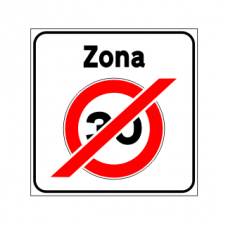 Cartello fine zona a velocità limitata